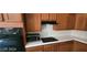 Traditional kitchen with stainless steel appliances and oak cabinets at 4821 Whisper Lake Ave, Las Vegas, NV 89131