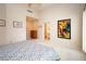 Spacious bedroom featuring high ceilings and an ensuite bathroom, creating a private retreat at 4911 Mount Pleasant Ln, Las Vegas, NV 89113