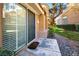 Charming home exterior showcasing stone accents and covered entryway at 4911 Mount Pleasant Ln, Las Vegas, NV 89113