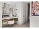 Organized dressing room features custom storage solutions, a vanity area, and ample closet space at 507 Serenity Point Dr, Henderson, NV 89012