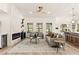 Bright living room with modern fireplace, stylish decor, and contemporary furnishings for comfortable living at 5157 Future Dr, Las Vegas, NV 89130
