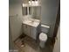 Small bathroom featuring a standard toilet and vanity at 5243 Sunnywood Dr, Las Vegas, NV 89120
