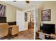 Bedroom converted into an office space with lots of workspace and natural light at 759 Star Apple Ln, Las Vegas, NV 89178