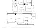 Floor plan of the house including garage, living room, kitchen and bedrooms at 8884 Perfect Diamond Ct, Las Vegas, NV 89129