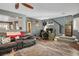 Comfortable living room with ceiling fan and views into adjacent rooms at 8884 Perfect Diamond Ct, Las Vegas, NV 89129