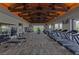 Large gym featuring weights, treadmills, and exposed beams on the ceiling at 9655 Skye Star Ave, Las Vegas, NV 89166