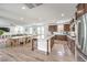Bright, open kitchen flows seamlessly to dining and stainless steel appliances at 9655 Skye Star Ave, Las Vegas, NV 89166