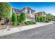Beautiful two-story home with manicured landscaping, attached two car garage, and a neutral color palette at 10749 Turquoise Valley Dr, Las Vegas, NV 89144