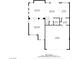 First floor plan displaying layout of living room, kitchen, dining area, and garage spaces at 10749 Turquoise Valley Dr, Las Vegas, NV 89144