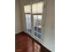 Glass paneled doors with blinds lead to private outdoor balcony at 2212 Sunfish Dr # D, Henderson, NV 89014