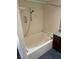 Bathroom featuring a soaking tub and granite countertop vanity at 2212 Sunfish Dr # D, Henderson, NV 89014