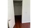 Bright closet featuring hardwood floors and shelving at 2212 Sunfish Dr # D, Henderson, NV 89014