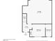 Floorplan displaying the layout of the entry-level with the garage, bedroom, and bathroom at 2507 Silent View Ave, Henderson, NV 89044