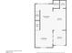 Floorplan displaying the layout of the second level with the dining room, kitchen, and living room at 2507 Silent View Ave, Henderson, NV 89044