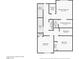 Floorplan displaying the layout of the third level with the bedrooms and bathrooms at 2507 Silent View Ave, Henderson, NV 89044