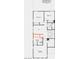 Upstairs floor plan featuring bedrooms, bathrooms, and loft at 2779 Fantoni St, Henderson, NV 89044
