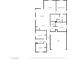 Black and white floor plan of the layout of the home at 393 Mullen Ave, Henderson, NV 89044