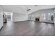 Expansive living room showcasing tile floors, recessed lighting, fireplace, and open design at 4143 Chela Cir, Las Vegas, NV 89120