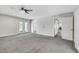 This open concept living room is bright and airy, with lots of space and natural light at 4143 Chela Cir, Las Vegas, NV 89120