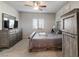 Spacious carpeted bedroom with neutral walls, natural light, and ample room for furniture at 42 Late Harvest Ave, Pahrump, NV 89060
