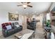 Spacious living room with a combination of living and kitchen areas at 42 Late Harvest Ave, Pahrump, NV 89060
