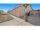 Backyard with patio and gravel side yard at 4308 Brazil Palm Ct, North Las Vegas, NV 89032