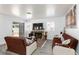The living room features a fireplace and outdoor views at 459 Kelsford Dr, Las Vegas, NV 89123