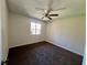Comfortable bedroom with carpeted floor, neutral paint and a window for natural light at 5260 Mission Monterey Ln # 208, Las Vegas, NV 89107