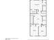 Second floor plan showing primary bedroom, bathroom, loft and two bedrooms with closets at 5299 Silver Branch Ave, Las Vegas, NV 89118
