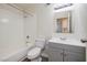 This bathroom includes a bathtub and vanity at 5535 Oxbow St, Las Vegas, NV 89119