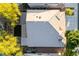 Directly above, the house showcases its roof, backyard, and proximity to neighboring properties at 5823 Falling Stream Ave, Las Vegas, NV 89131