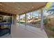 Spacious covered patio with string lights, offering a relaxing outdoor living area at 5823 Falling Stream Ave, Las Vegas, NV 89131