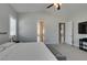 Inviting main bedroom with neutral walls, plush carpet and ample access to other rooms at 6131 Rio Vista St, Las Vegas, NV 89130
