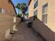 Spacious backyard with block fence at 6351 Davidson Ct, Las Vegas, NV 89110
