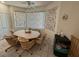 Cozy dining area with a view, perfect for enjoying meals with Gathering and friends at 6351 Davidson Ct, Las Vegas, NV 89110