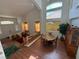 Open-concept living area with seamless flow between living, dining, and entry, perfect for gatherings at 6351 Davidson Ct, Las Vegas, NV 89110