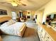 Spacious main bedroom with fireplace and relaxing sitting area at 6351 Davidson Ct, Las Vegas, NV 89110