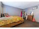 Bedroom with mirrored closet doors and neutral decor showcasing comfortable living at 6608 Burgundy Way, Las Vegas, NV 89107