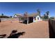 Backyard featuring covered patio and xeriscape at 6929 Montcliff Ave, Las Vegas, NV 89147