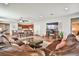 Open floor plan with living room leading to the dining area and kitchen at 766 Topocoba St, Las Vegas, NV 89178