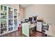 Bright office space with built-in shelving and ample storage at 766 Topocoba St, Las Vegas, NV 89178