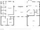 Detailed floor plan showcasing the layout with dimensions of the home's primary level at 7661 Angel Crest Cir, Las Vegas, NV 89117