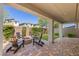 Enjoy outdoor living on the back patio with a fire pit and lots of seating at 7983 Texas Hills St, Las Vegas, NV 89113