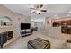Cozy living room connected to the kitchen at 8717 Red Brook Dr # 201, Las Vegas, NV 89128