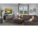 Cozy living room with a comfortable sectional couch and stylish decor at 899 Apatite Pl # Lot 61, Henderson, NV 89011