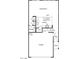 Layout of the first floor featuring kitchen, great room, and garage at 9246 Dekalb Ct, Las Vegas, NV 89148