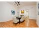 Bright dining room with hardwood floors and neutral decor at 9741 Horizon Hills Dr, Las Vegas, NV 89117