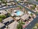 Aerial view of the community pool and spa at 10532 Redwood Ash Ave, Las Vegas, NV 89144