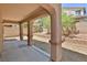 Covered patio provides a shaded retreat with easy access to the backyard and home at 11816 Orense Dr, Las Vegas, NV 89138