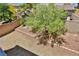 A private backyard with a stone retaining wall providing an intimate outdoor space at 11816 Orense Dr, Las Vegas, NV 89138